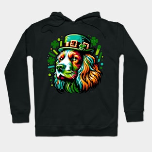 Sussex Spaniel's Vibrant St Patrick's Day Celebration Hoodie